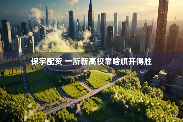 保宇配资 一所新高校靠啥旗开得胜